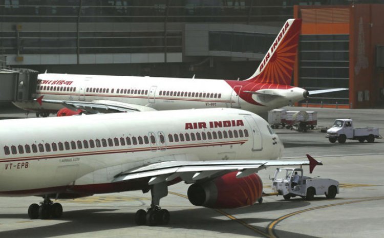 First Air India flight from United Kingdom to India carrying 246 passengers during the outbreak of the new Corona virus  Strain.