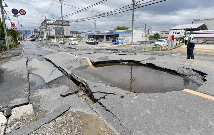 A magnitude 7.1 earthquake near Fukushima in Japan