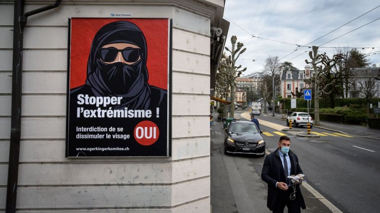 Switzerland: People in public referendum support ban on face covering