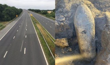 UK: Excavator workers found 'alive' bomb of World War II, the area was evacuated, roads were closed and no-fly zone declared