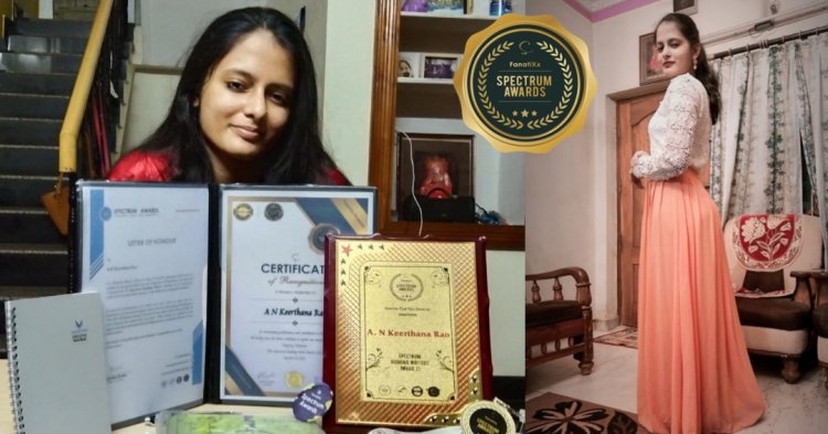 Keerthana Rao : Honored with the Spectrum Budding Writer Award