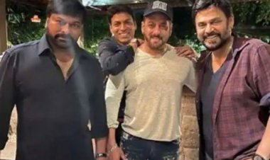 Salman Khan, Chiranjeevi and Venkatesh Party in Hyderabad, Pics go viral