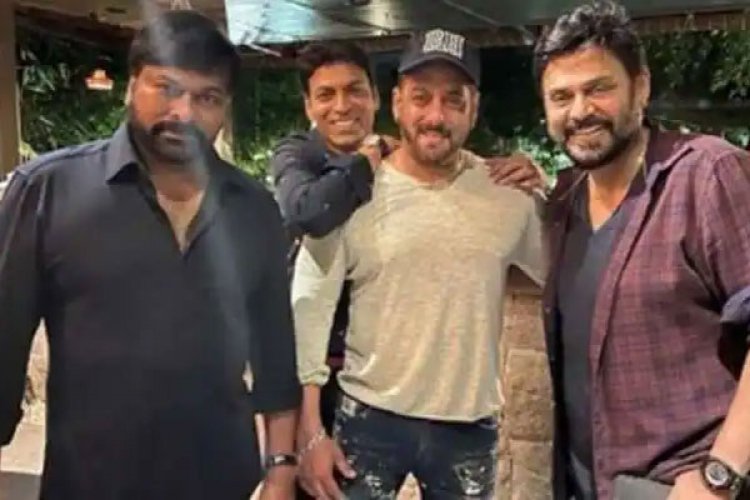 Salman Khan, Chiranjeevi and Venkatesh Party in Hyderabad, Pics go viral