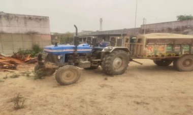 Terror of gravel mafia in Rajasthan! Attempt to mount tractor on constable in Sawai Madhopur