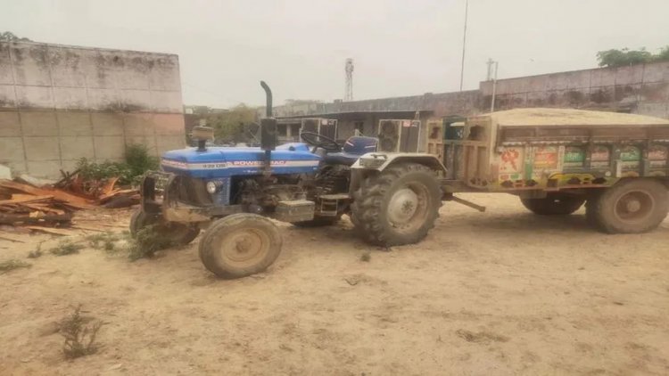 Terror of gravel mafia in Rajasthan! Attempt to mount tractor on constable in Sawai Madhopur