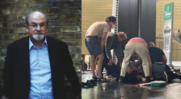 Salman Rushdie Attacked: Deadly Attack on Salman Rushdie;  Deep wound on the neck, interrogation of the attacker who came in black dress