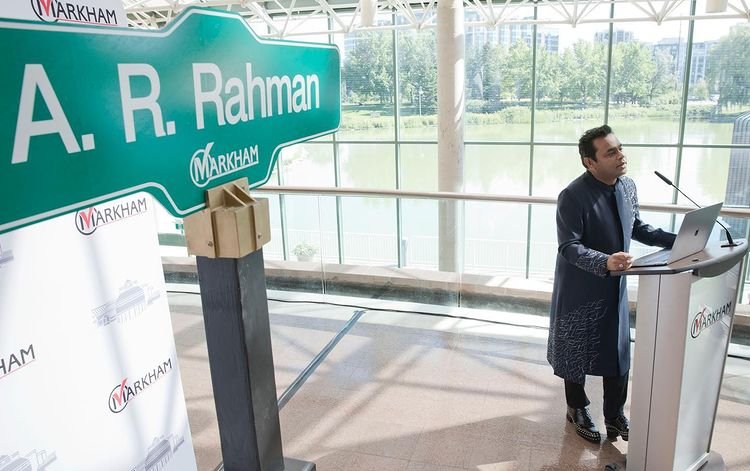 AR Rahman got the honor in Canada, the singer's name given to the road