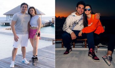 Arbaaz Khan's girlfriend Georgia got wet in the rain wearing a white dress, fans are going crazy after seeing killer looks