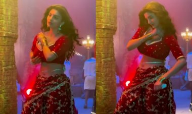 Anveshi Jain video: Anveshi Jain's BTS video of 'Gandii Baat' goes viral, looks very bold on the sets