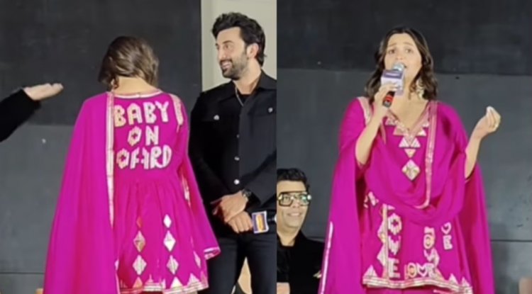 Alia flaunts 'Baby on Board', the actress stuns at the promotion of Brahmastra