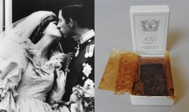 The 41-year-old cake of King Charles and Princess Diana's wedding will be auctioned!