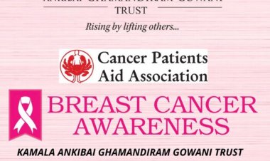 Nidarshana Gowani of Kamala Trust organized a breast cancer awareness and check-up camp