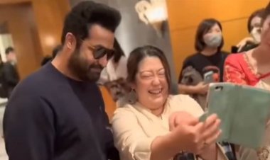 Jr NTR reached Japan for the promotion of RRR, fans went crazy, watch viral video