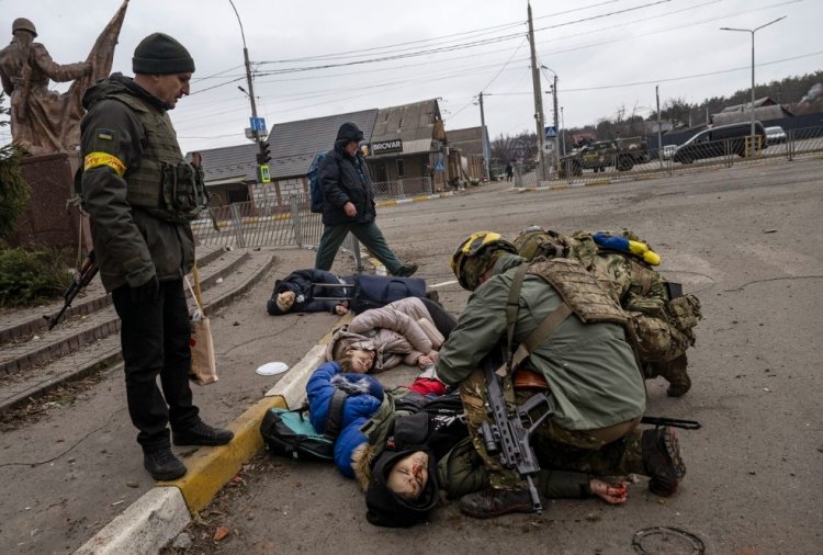 20 Ukrainian civilians killed in Russian attack: Convoy of civilians targeted in Kharkiv, including 10 children