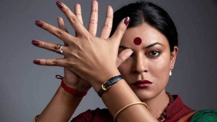 Sushmita Sen shares picture of her look as a transgender in upcoming web series "Taali"