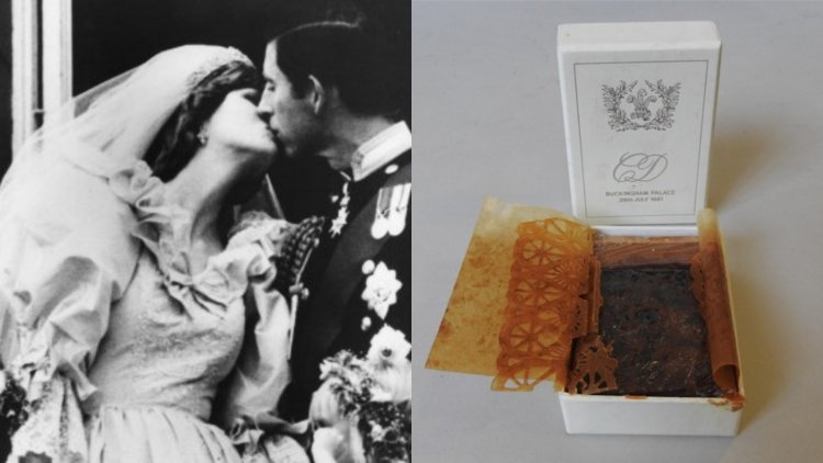 The 41-year-old cake of King Charles and Princess Diana's wedding will be auctioned!