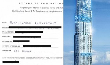 Bringar CEO Balachandar signed an exclusive nomination to buy a residence in the world's tallest residential tower, Burj Binghatti.