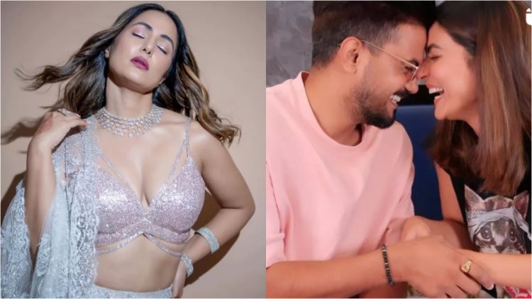 Hina Khan became romantic on a ship with boyfriend Rocky Jaiswal, video went viral