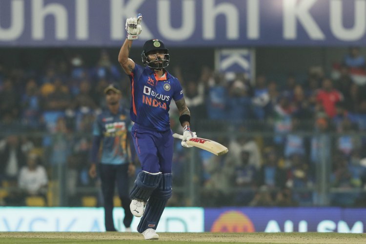 IND vs SL: Virat Kohli hits 73rd international hundred in ODIs, equals Tendulkar record