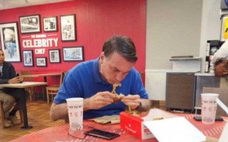 Jair Bolsonaro, former President of Brazil, living an anonymous life, was seen eating alone in a restaurant of Florida