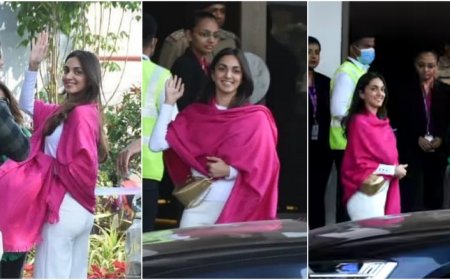 Sid Kiara Wedding: Kiara Advani reached Jaisalmer in white stylish outfit, picture surface