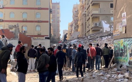 Building Collapsed in Egypt: Building Collapsed due to gas pipe explosion in Egypt, two deaths, 20 injured