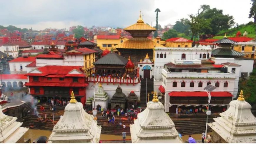 Nepal: long queues of devotees to enter Pashupatinath Temple's main complex on Mahashivaratri