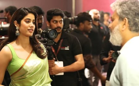 Jr NTR and Janhvi Kapoor Starrer film 'NTR 30' begins, SS Rajamouli gives first clap, picture surface