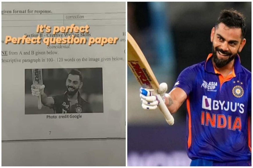 Question on Virat Kohli appears  in class 9 English paper, picture goes viral on social media