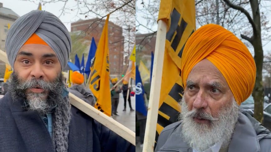 'F**K Indian Government and Modi'....Khalistani Protesters abuse, attack Indians and journalist in US | Video