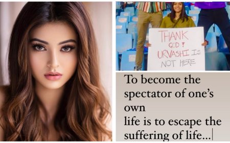 'Thank God Urvashi is not here.....'female fan trolls Urvashi Rautela at IPL match attended by Rishabh Pant, actress reacts