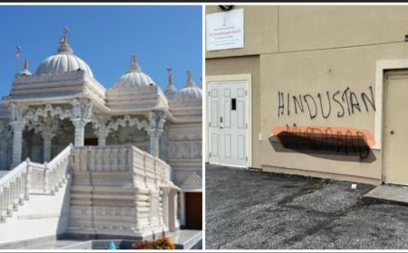 Hindu temple vandalized for the fifth time in Canada, anti-India slogans written on the wall