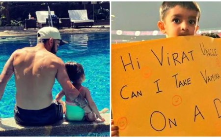 'Absolutely Cheap....'Twitter users react after a young fan asks Virat to date Vamika through a poster