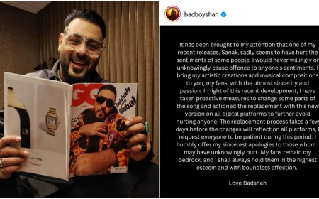 'I humbly offer my sincerest apologies... 'Badshah Apologises For Using Lord Shiva's name in 'Sanak'
