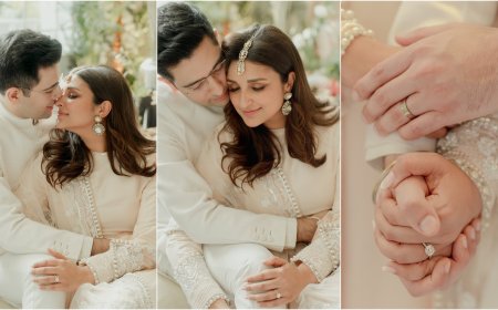 Parineeti Chopra APP leader Raghav Chadha gets engaged, Delhi CM Arvind Kajriwal and many other leaders attend the event, Pics surface
