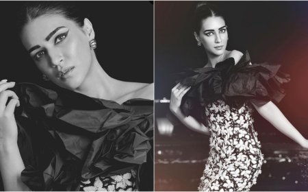 Kriti Sanon slays in black and white Richard Quinn gown, see photos