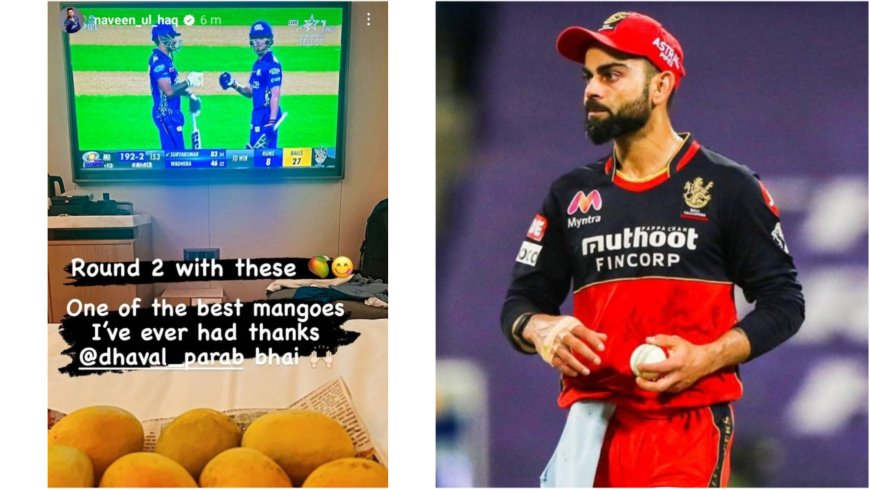 "This season will be remembered for virat kohli and Naveen-ul-Haq fight.... 'Fans after Naveen-ul-Haq 'Sweet Mango' Instagram story