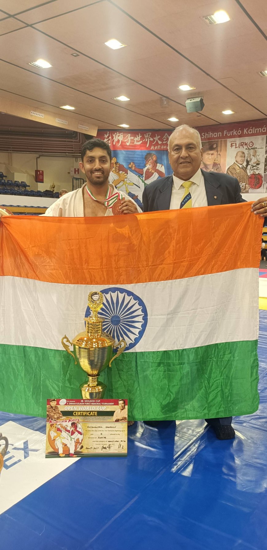 Shyamantak Ganguly created history in Full Contact Karate Open world cup