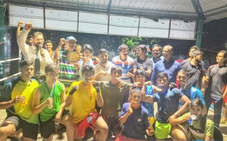 Shivaji Gaanguly's Academy mind and body students shine in  3rd Wako District kickboxing championship 2023