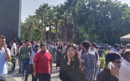 Earthquake: Strong earthquake in North India, people came out of homes and offices; The intensity was 6.2