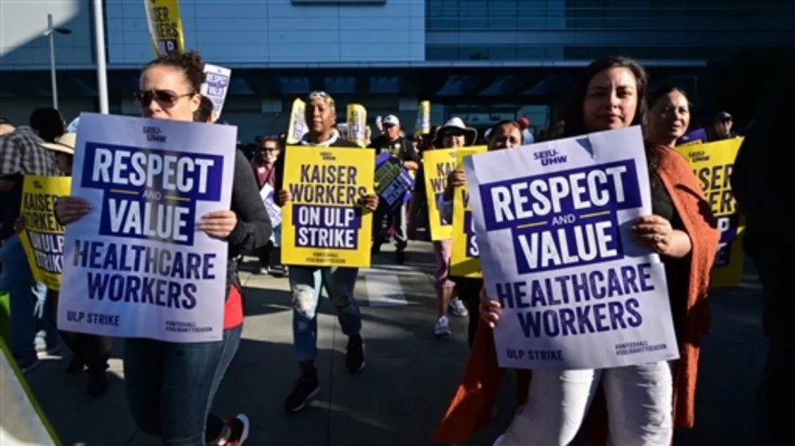 Protest In America: Thousands of health care workers went on strike in many states of America, work came to a standstill