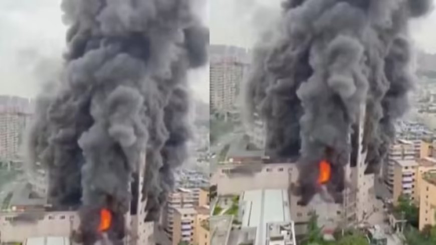 Major accident in China, 16 people died in a fire in a shopping mall; many missing