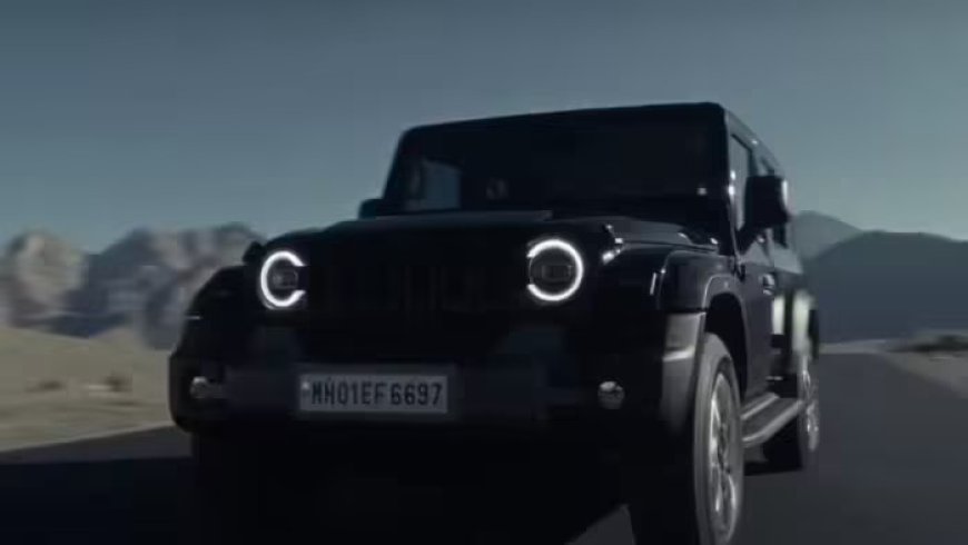 Mahindra Thar Roxx will get a panoramic sunroof, picture revealed in the teaser