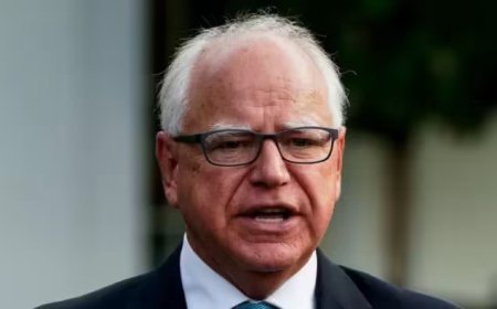 Minnesota Governor Tim Walz will be the Democratic Party's vice-presidential candidate, Kamala Harris announced