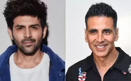 Can Akshay Kumar and Kartik Aryan be seen together in a film? Spotted outside the director's house
