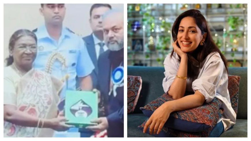 Yami Gautam's eyes filled with tears after seeing her father receiving his first National Award, she said- I have seen your struggle