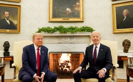 Joe Biden and Trump meet at the White House, the two leaders meet for the first time after the US presidential election results