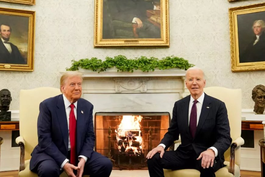 Joe Biden and Trump meet at the White House, the two leaders meet for ...