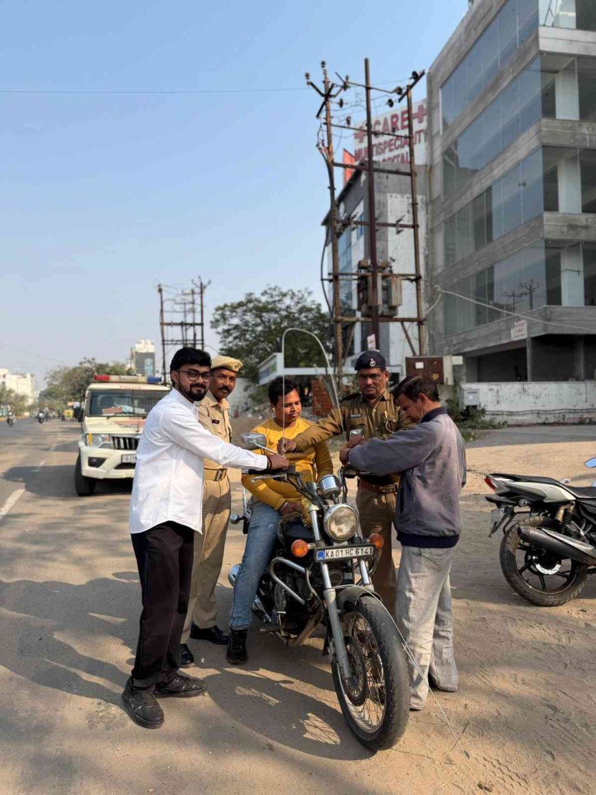 Promoting Road Safety During Kite Festival: Nirav Sathe’s Initiative with Vadodara Police