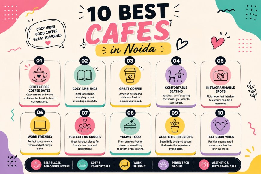 10 Best Cafés in Noida for Coffee Lovers, Cozy Vibes & Aesthetic Hangouts